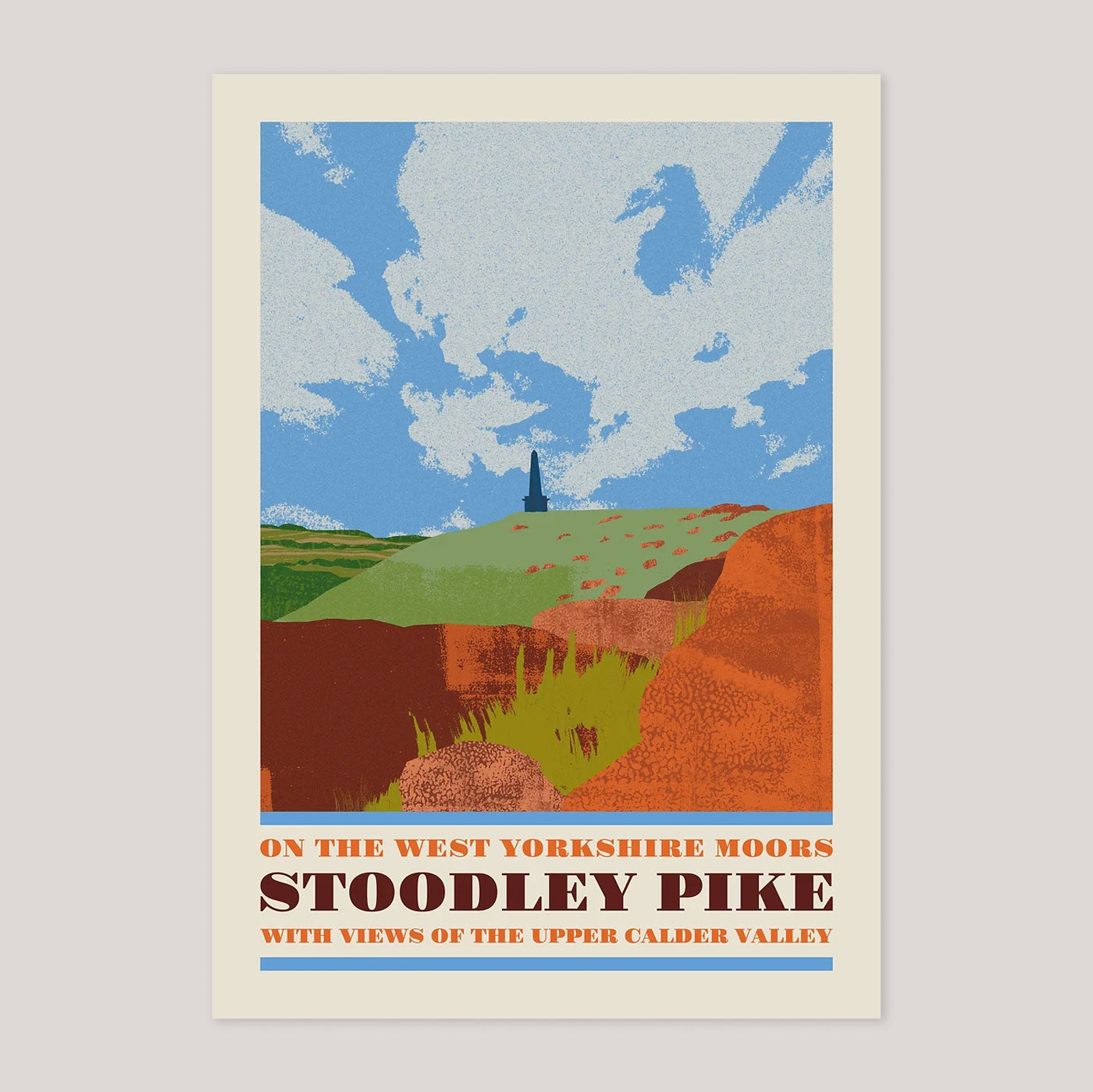 Stoodley Pike A3 Print | Ellie Way