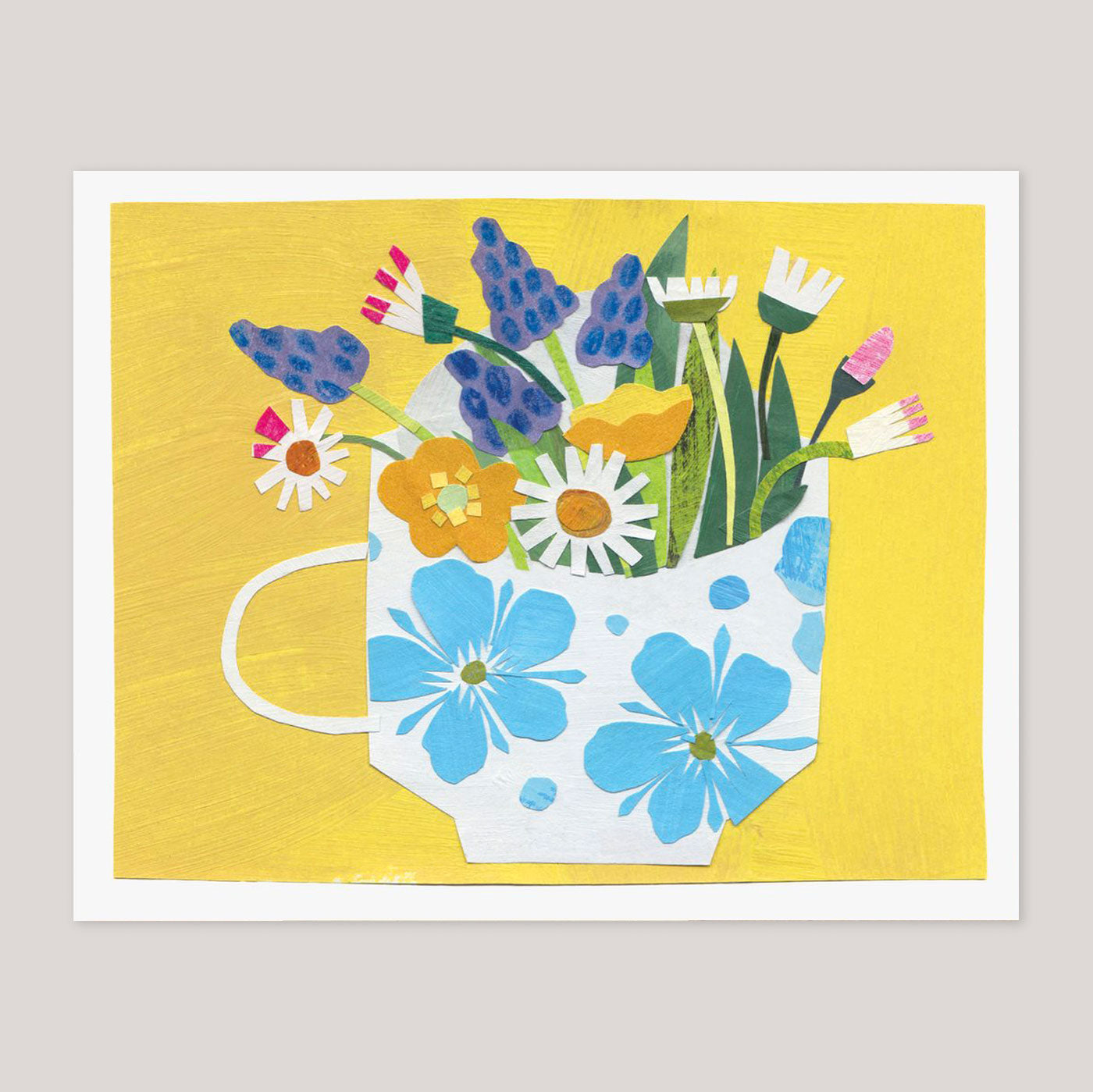 Clover Robin | 'Sweet Weeds in a Wee Cup' small card