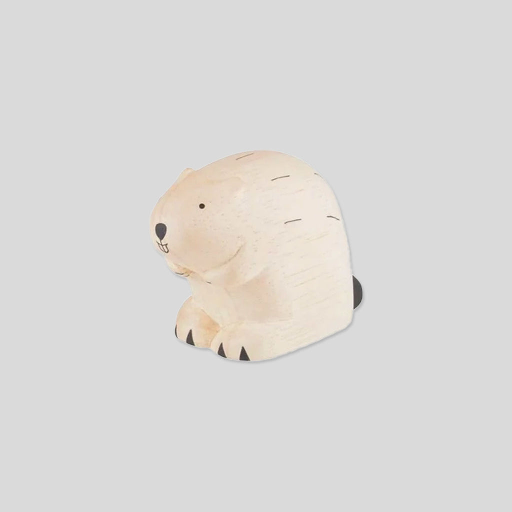 T - Lab Pole Pole Wooden Animal | Beaver