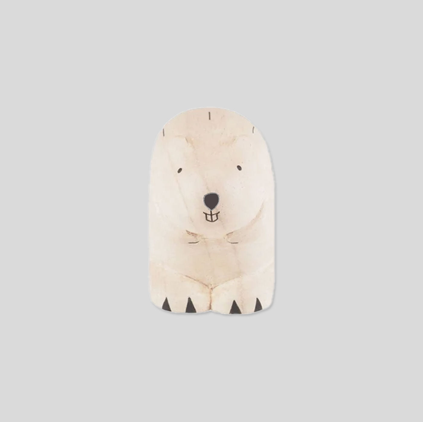 T - Lab Pole Pole Wooden Animal | Beaver