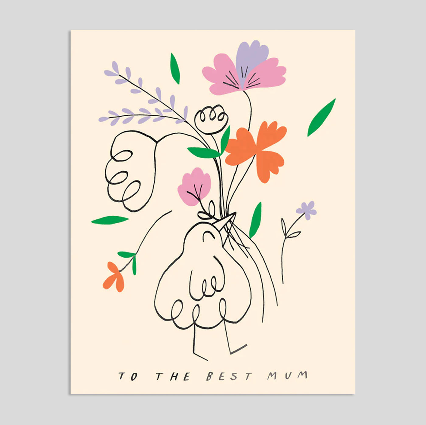 Odile Ferraille For Wrap | To The Best Mum Greeting Card