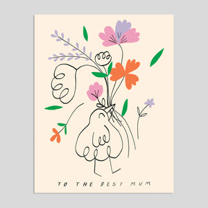 Odile Ferraille For Wrap | To The Best Mum Greeting Card