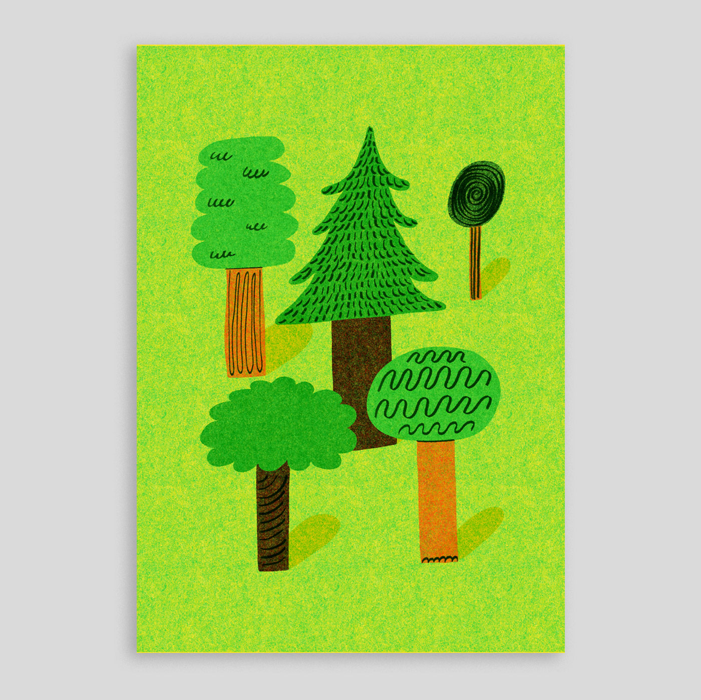 Florence Poppy Dennis  | Trees A4 Print