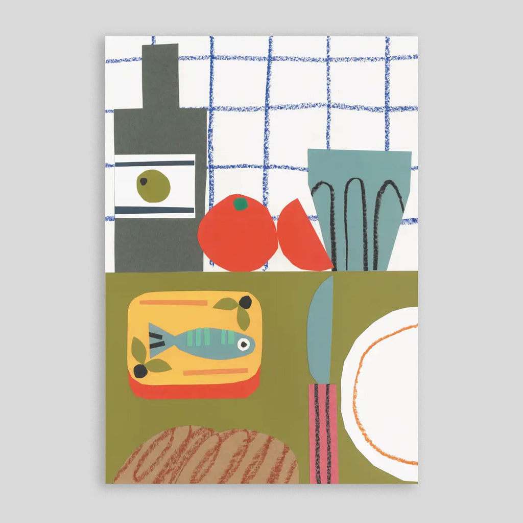 Molly Bland For Studio Boketto | Tinned Fish Card