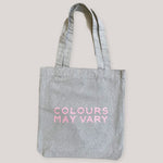 Pink On Heather Grey Tote