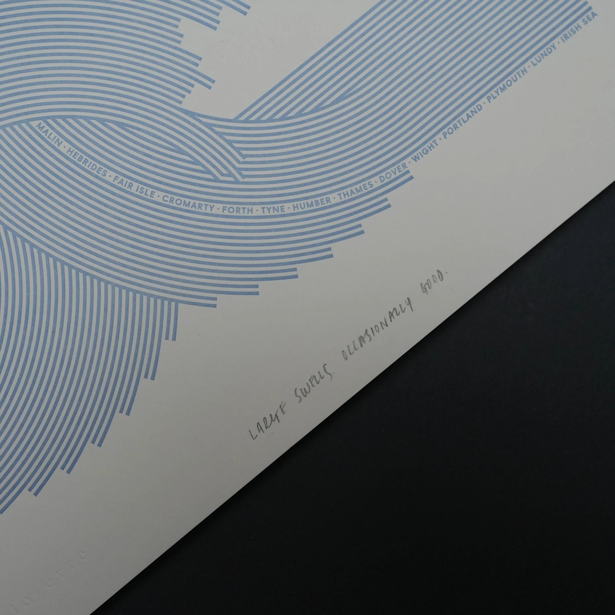 Ploterre | Wave Letterpress Print