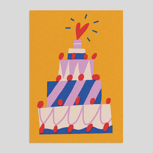 Sue Doeksen For Evermade |Wedding Cake Card