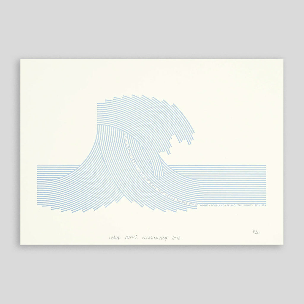 Ploterre | Wave Letterpress Print