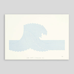 Ploterre | Wave Letterpress Print