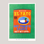 A Can Of Hot Tomato Sauce Print | We Are Out Of Office.
