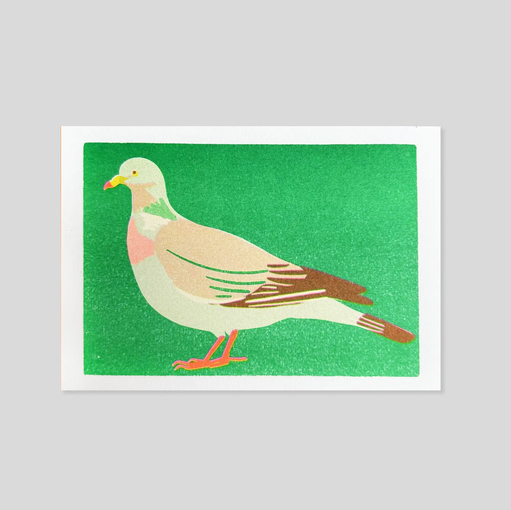 Naomi Wilkinson| Wood Pigeon Riso Mini Print - A5