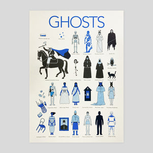 Ghosts A3 Risograph Print | Adam Allsuch Boardman