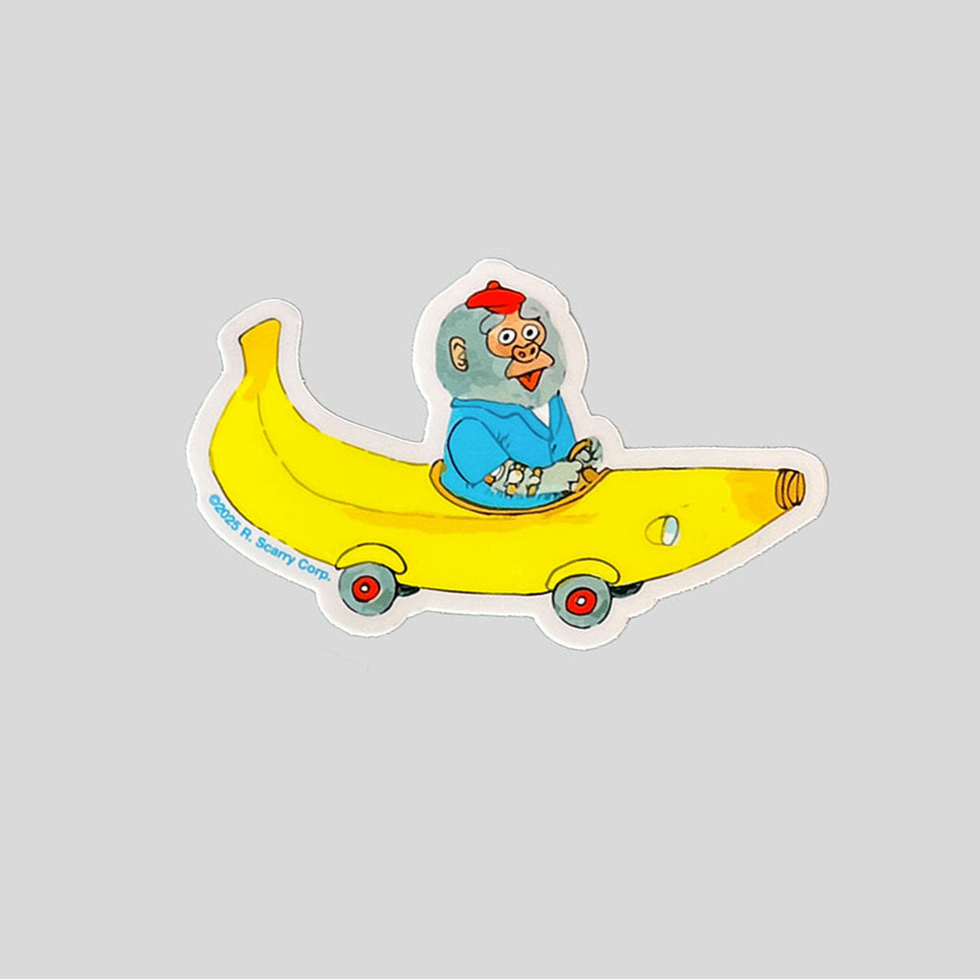 3P4 X Richard Scarry®  | Banana Car - Magnet