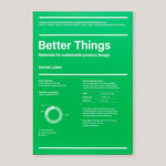 Better Things: Materials for Sustainable Product Design | Daniel Liden | Colours May Vary 