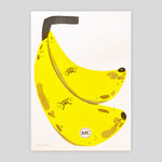 Ripe Bananas A3 Risograph Print  | Rebecca Buchanan
