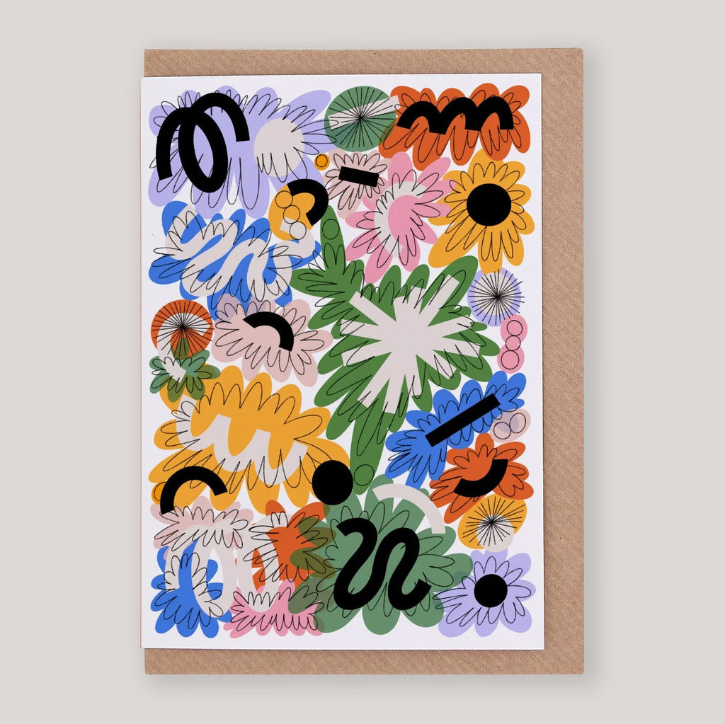 Caroline Dowsett For Evermade | 'Busy Blooming' Card