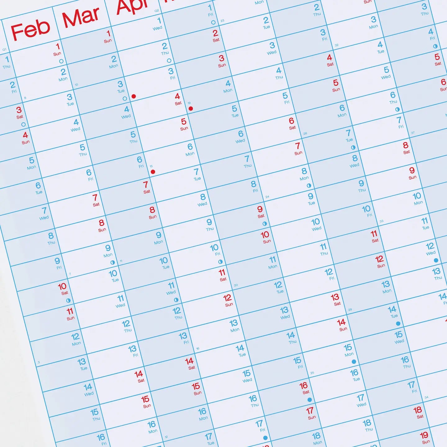 Crispin Finn Wall Planner 2026 | Classic PORTRAIT format
