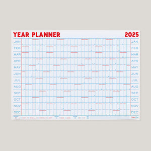 Crispin Finn Wall Planner 2025 | Classic LANDSCAPE format