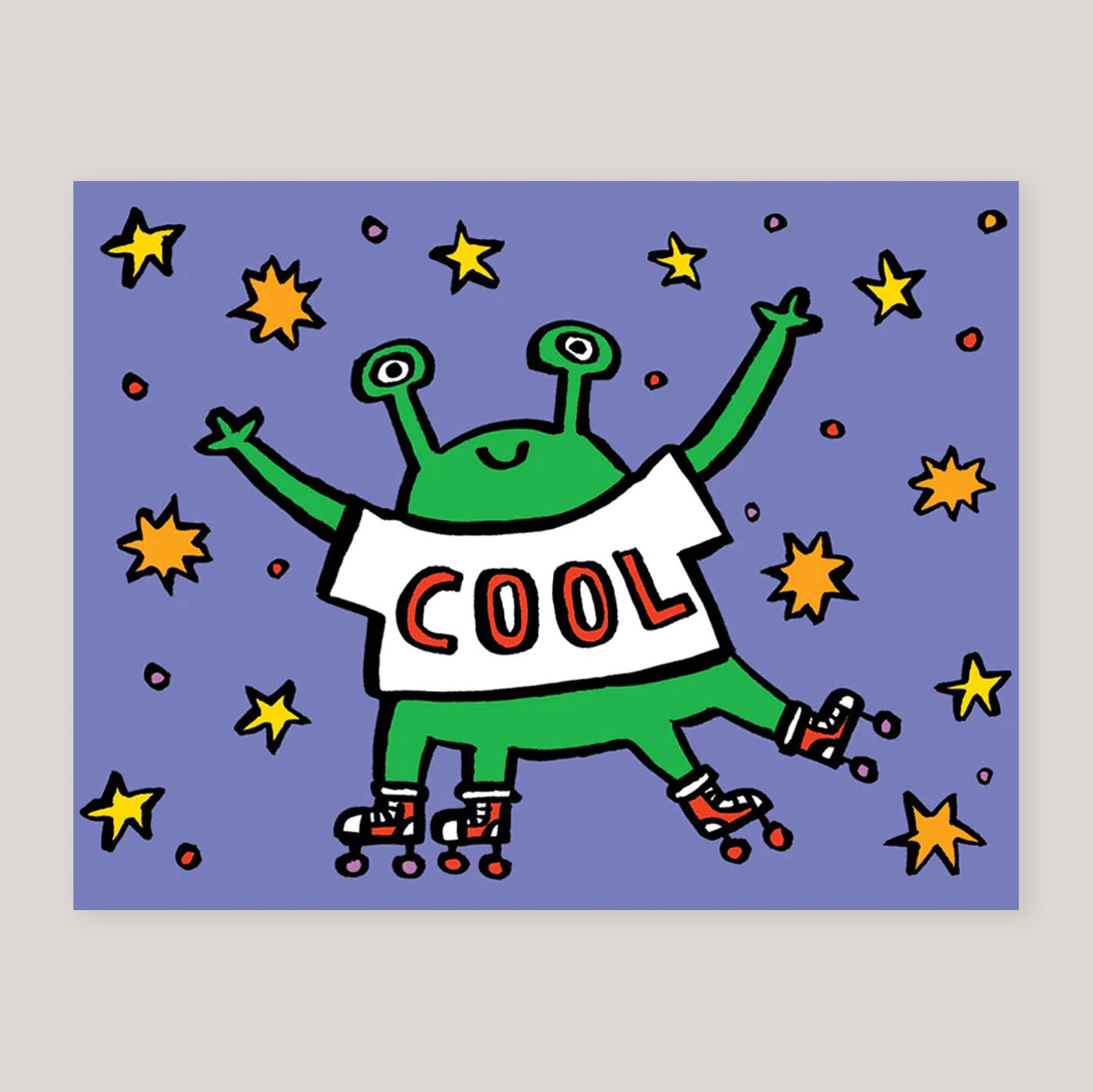 Alice Bowsher For Wrap | 'Cool Alien' Card
