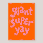 Micke Lindebergh for Wrap | 'Giant Super Yay' Embossed Card