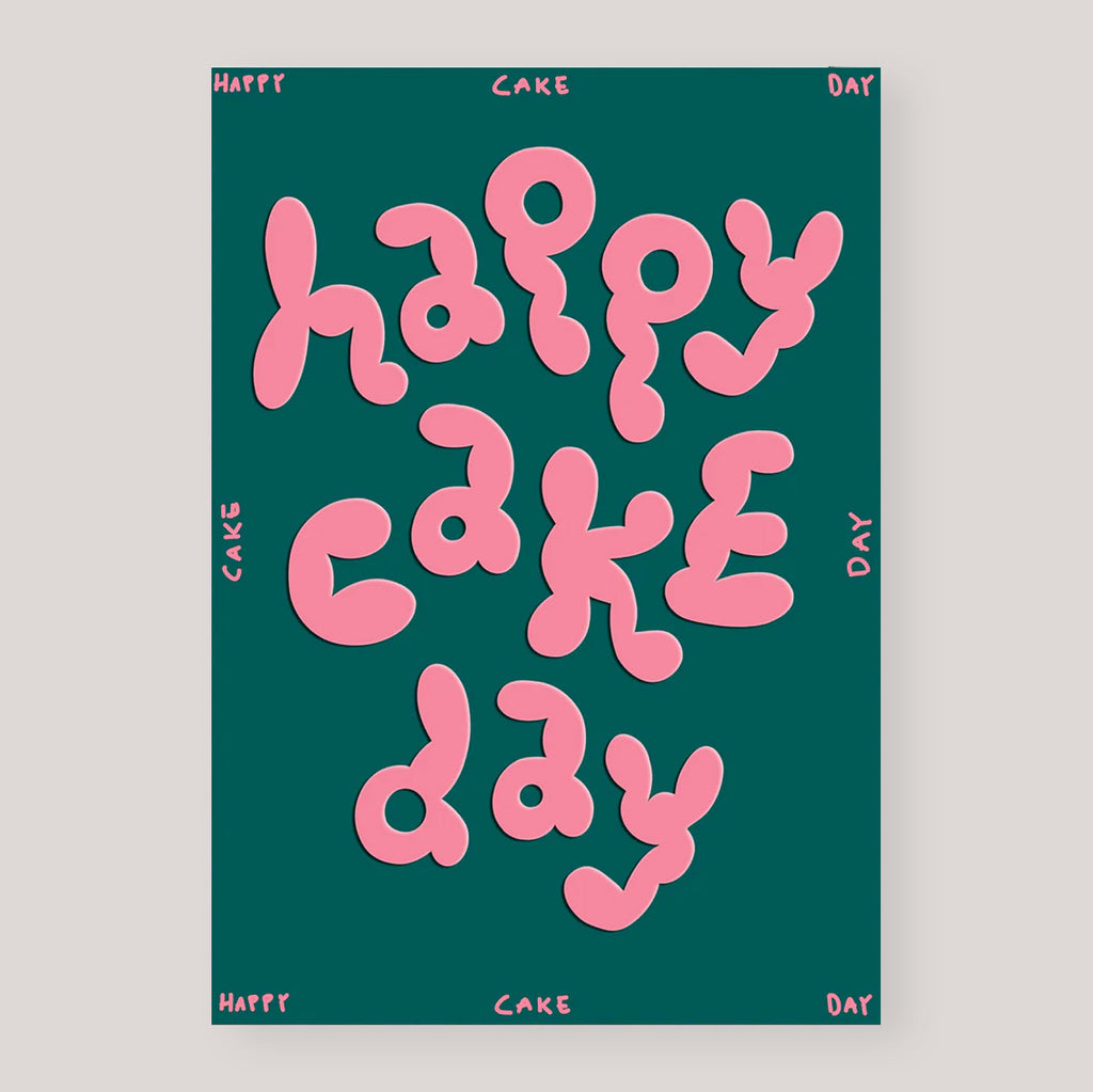 Micke Lindebergh for Wrap | 'Happy Cake Day' Embossed Card