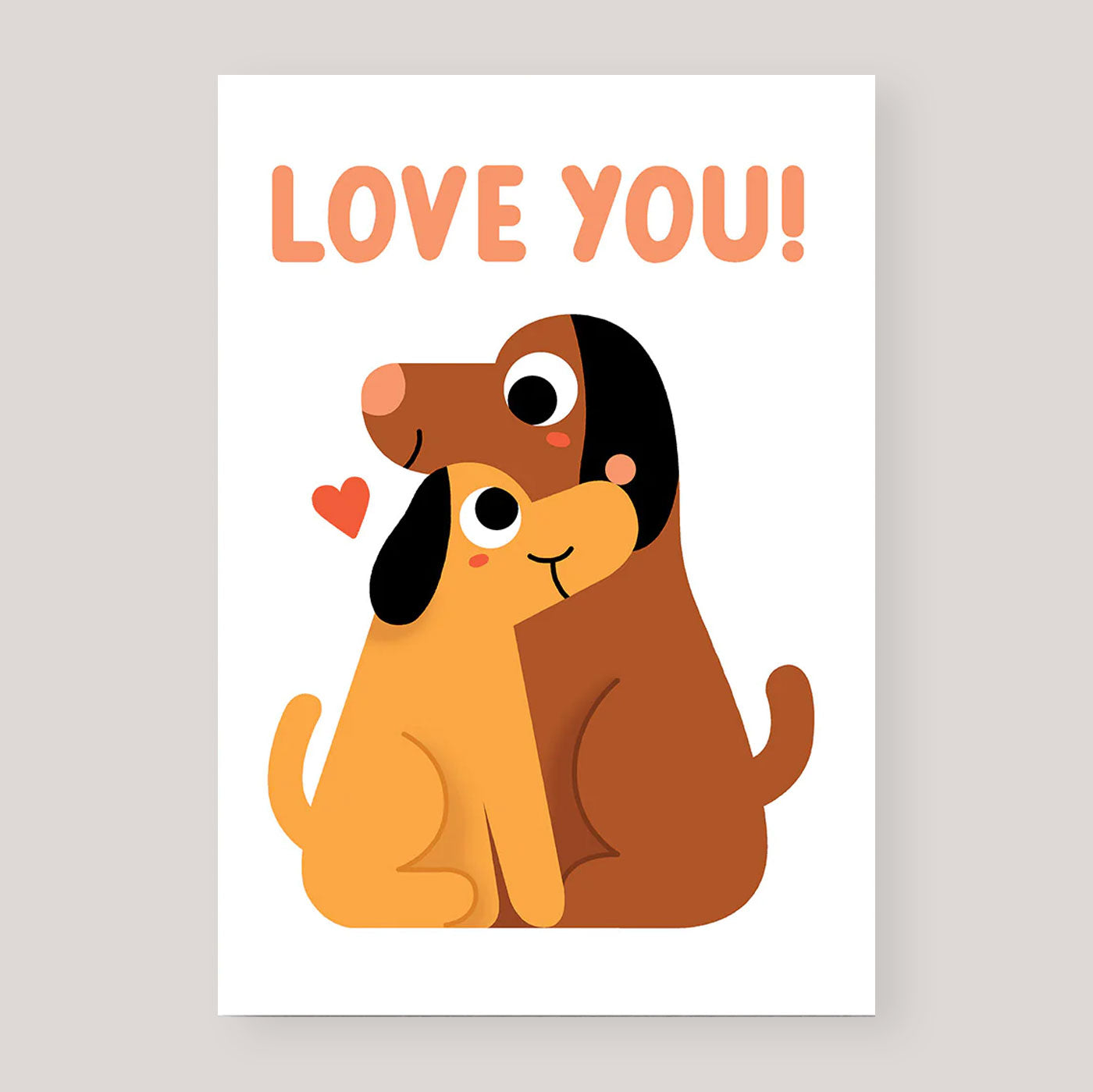 Elliot Kruszynkski For Wrap | 'Love You Dogs' Card