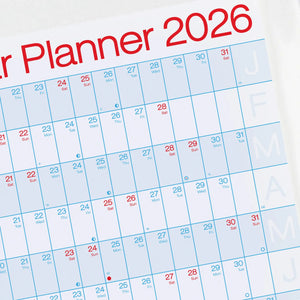 Crispin Finn Wall Planner 2026 | Classic LANDSCAPE format
