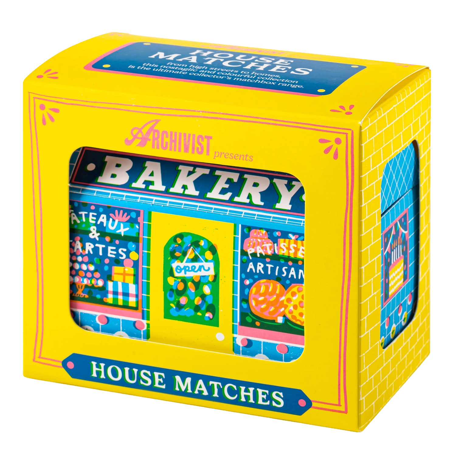Bakery House Matches |  The Printed Peanut for Archivist Gallery