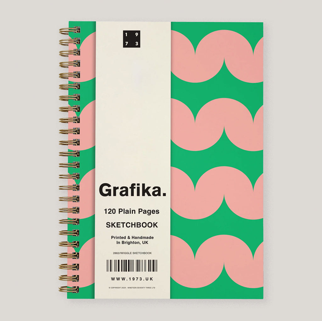 Grafika 'Wiggle' A4 Sketchbook | Plain