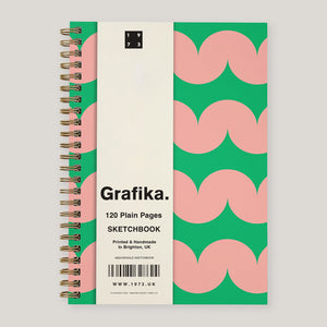 Grafika 'Wiggle' A4 Sketchbook | Plain