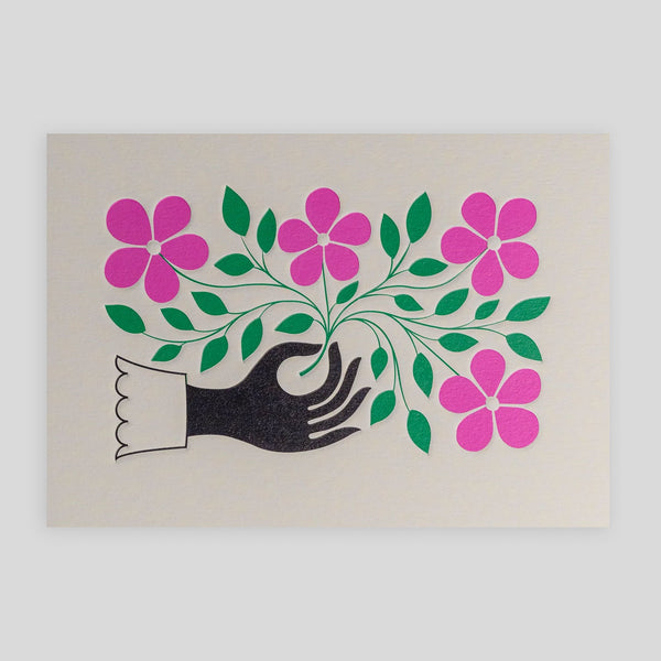 Alexander Girard | Hand and Flower Card – Colours May Vary