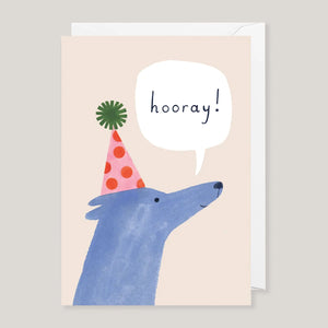 Holsen Studio | Hooray Dog Mini Card | Colours May Vary 