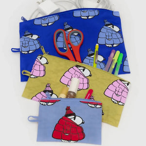 Baggu Flat Pouch Set | BAGGU X PEANUTS PUFFY