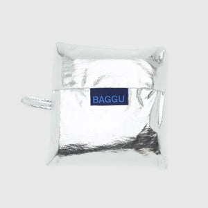 Standard Baggu | Metallic Silver