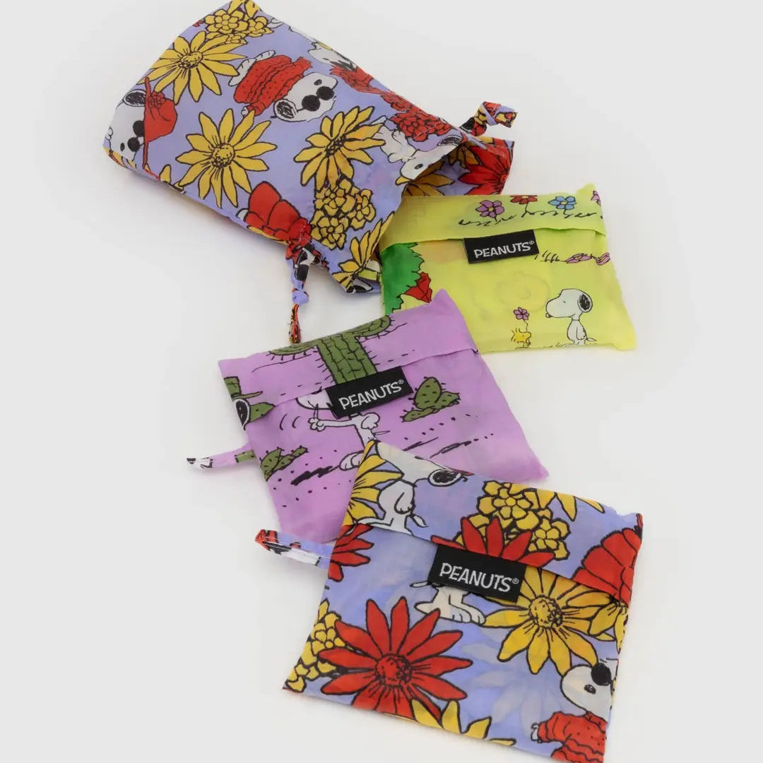 Standard Baggu | BAGGU X Peanuts Set Of 3 Floral