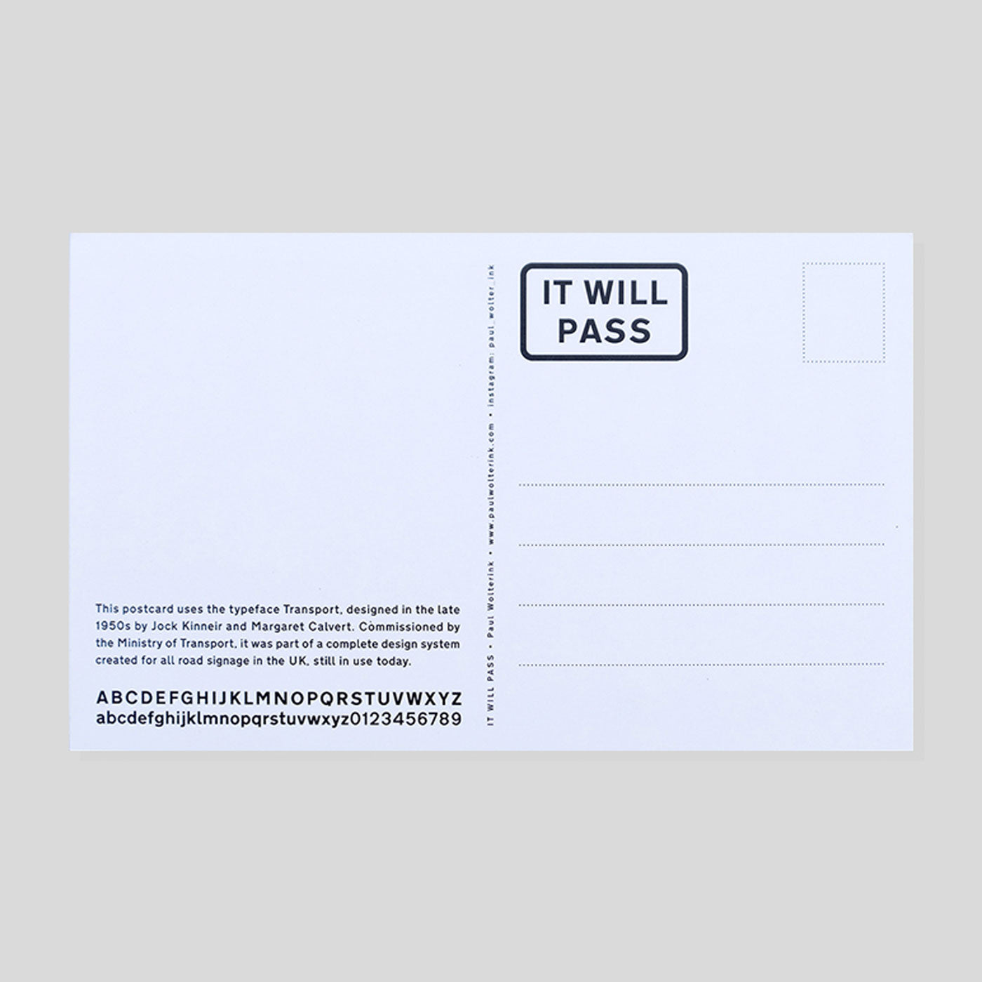 It Will Pass Postcard | Paul Wolterink