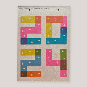 Karel Martens | Every Day is a New Day Calendar, 2024 | Colours May Vary 