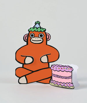 Alice Bowsher For Wrap |Monkey With Mini Card