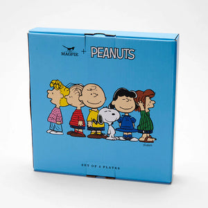 Peanuts x Magpie 2 Plate Set |  Snoopy & Gang