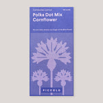 Piccolo Seeds | Cornflower 'Polka Dot Mix' | Colours May Vary 