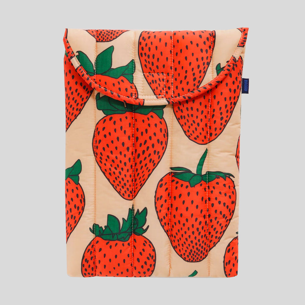 Baggu Puffy Laptop Sleeve 13"/14" |Strawberry