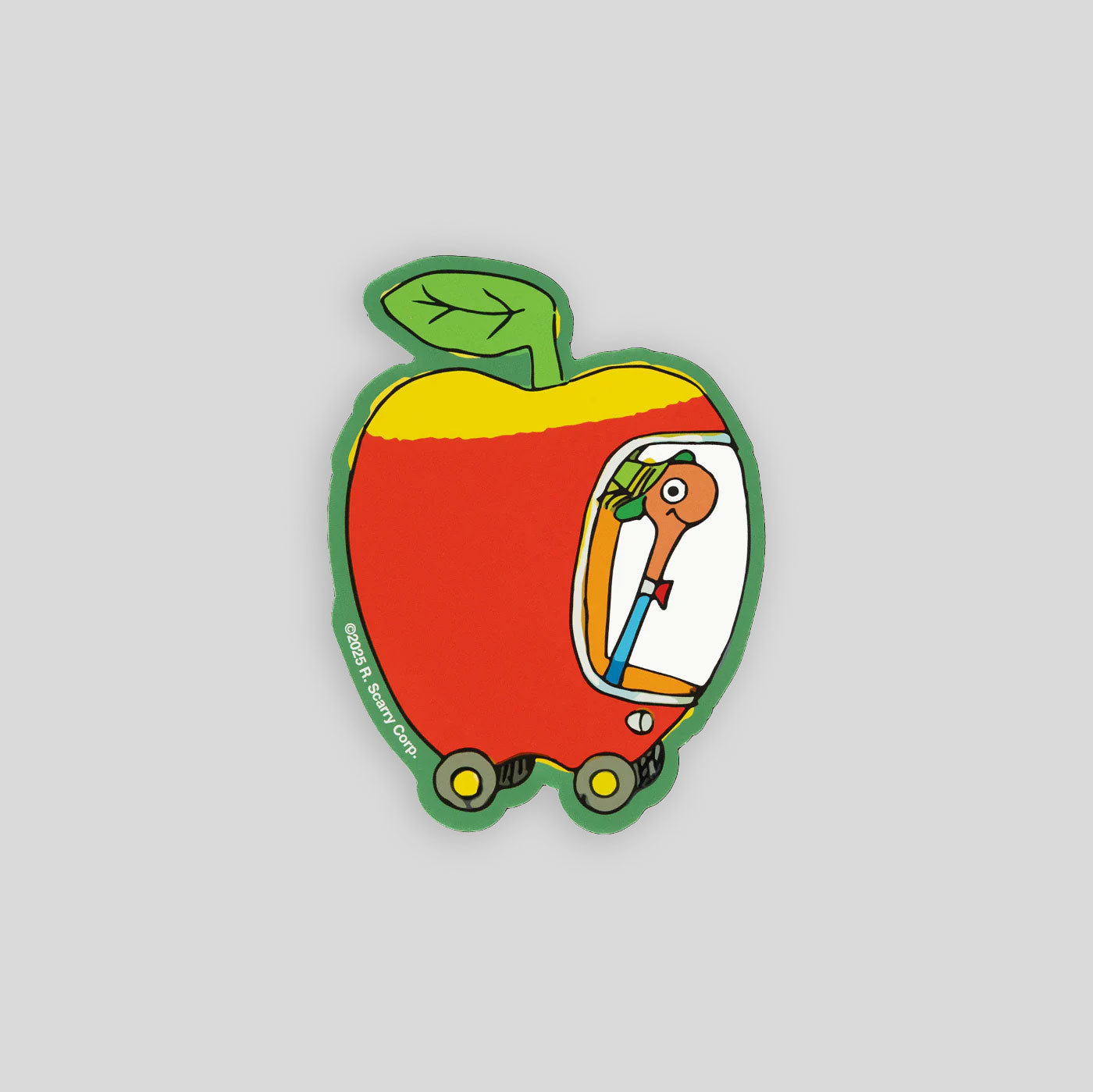 3P4 X Richard Scarry®  | Apple Car -  Magnet