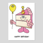 Tiago Majuelos for Wrap | 'Happy Birthday Cake Slice & Balloon' Card