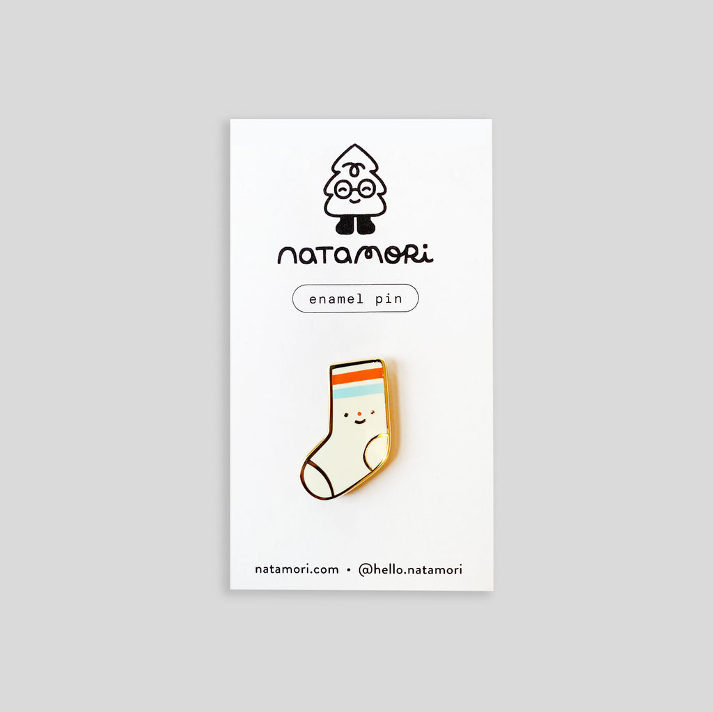 Natamori | Pin Badge - Sock