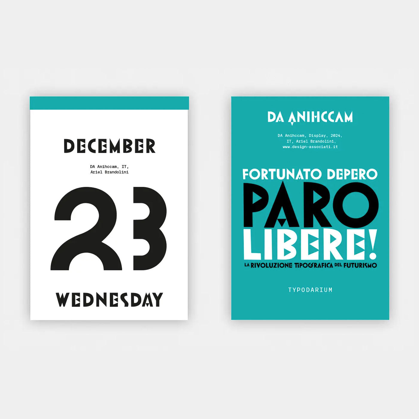 Typodarium 2026 Desk Calendar