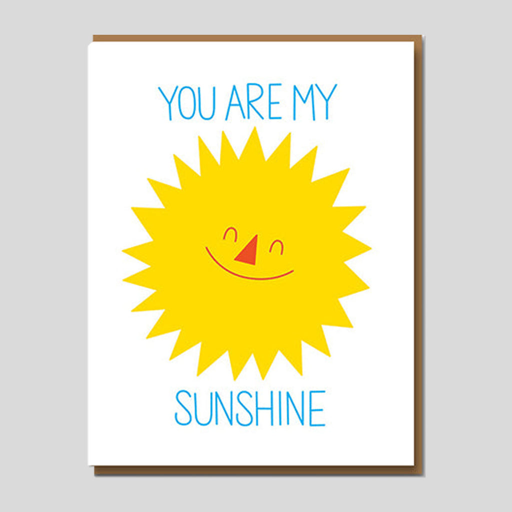 Ben Javens | You Are My Sunshine Letterpress Card