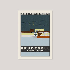 Brudenell Social Club A5 Postcard | Ellie Way