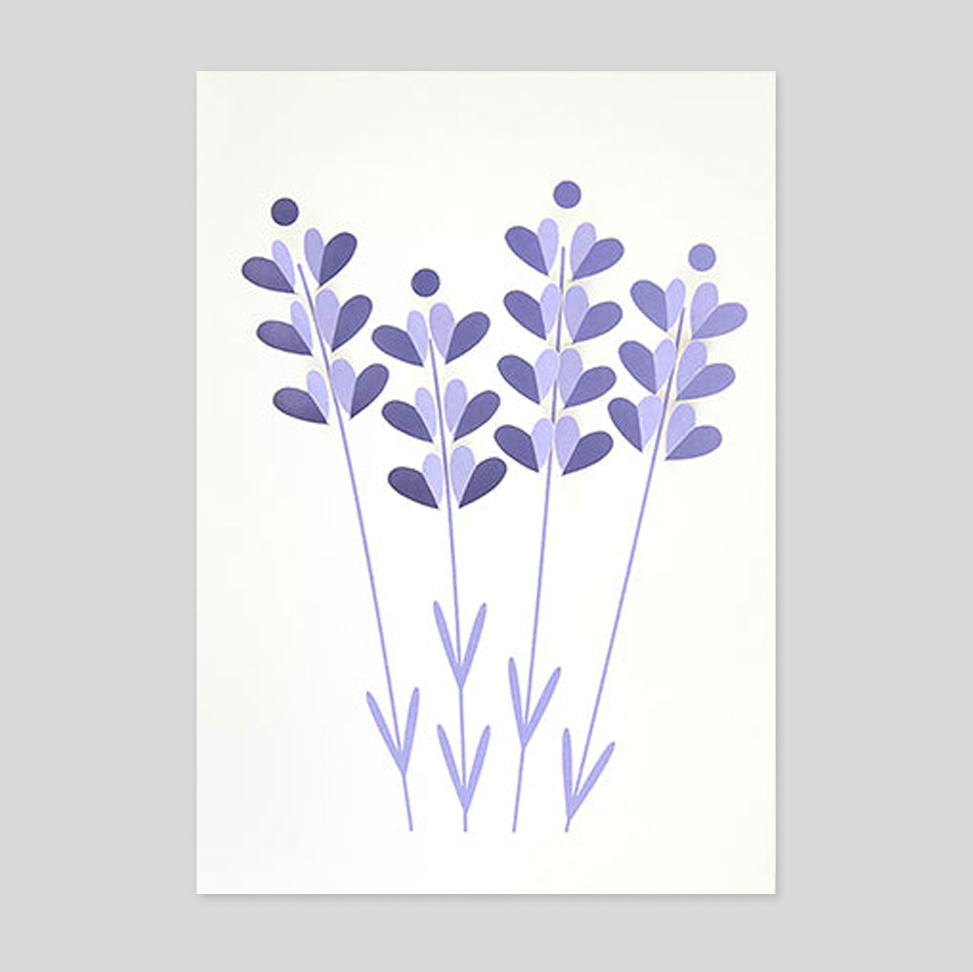 Cut & Make | Fold-Out Lavender Card