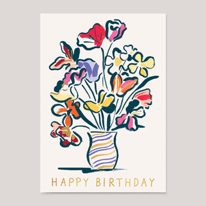 Charlotte Trounce For Wrap | 'Bouquet in Vase' Card