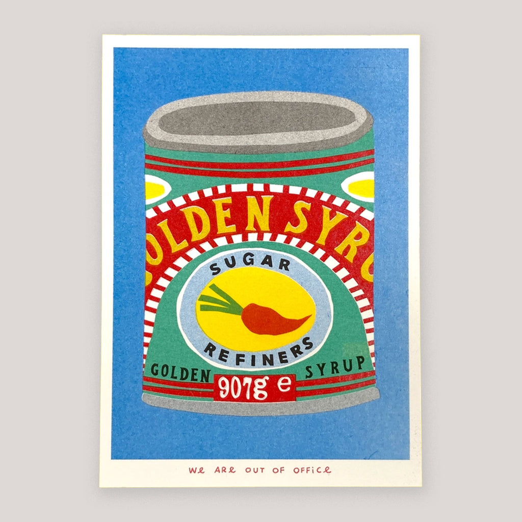 A Can of Golden Syrup Print Riso Print | We Are Out Of Office.